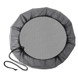 Black Rain Mesh Screen, Rainwater Barrel Debris, Filter for Rain Barrel, Rain Water Collection Bucket Netting Cover with Adjustable Drawstring for Prevents Mosquitoes Leaves Debris Rain Accessories