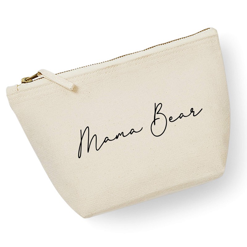 Womens Mama Bear Makeup Bag - Slogan Mothers Day Gift