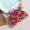 Ligas para el cabello niñas 100PCS Colorful Basic Nylon Ealstic