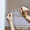 24 Pieces Large Size Butterfly Anti-Collision Window Stickers Translucent Dusted