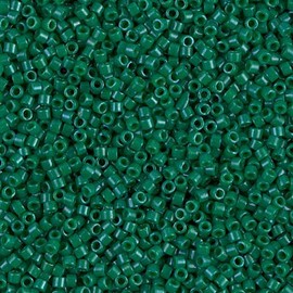 Miyuki Delica 11/0 Cylinder Seed Beads - Dyed Op Green - DB0656 5 Grams
