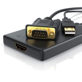CSL Cable Full HD VGA to HDMI Converter Adapte | 1080P | 24 Deep Color