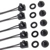 Quentacy 5Pcs Push Button Switch 12V Wired RV Waterproof On-Off