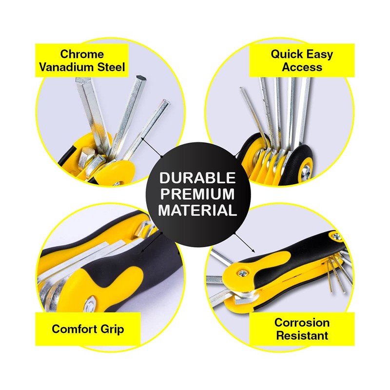 Handy Hardware Flat and Philip Head Hex Keys 8-Piece Set,