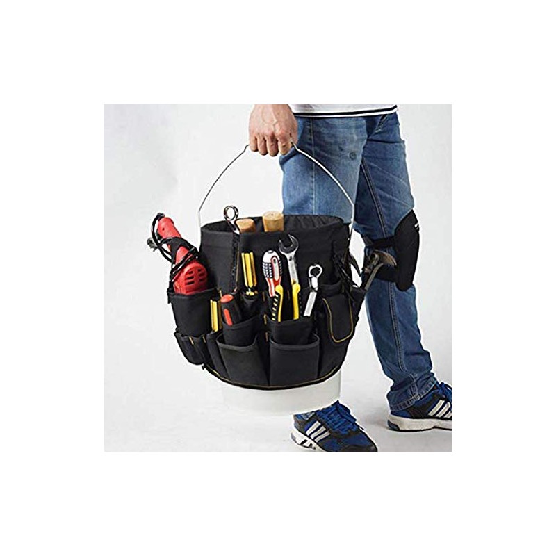 HEEPDD Bucket Tool Organizer, 56 Pockets Caddy Bag for Garden