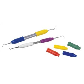 AmeriCan Goods Dental Instrument Silicone Color Code Grips for #6 Handle Hot Autoclavable up to 375F° Pro Dental Supply (Assorted)