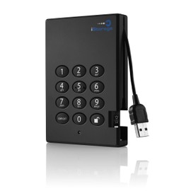 iStorage IS-DG-256-SSD-64 64GB DiskG USB 2.0 256-Bit 2.5 Inch External SSD with Ultra-Secure PIN Access