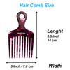 MANETURAL 14MX Long-Tooth Comb/Afro Hair Lift Combs for Women's Curls