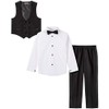 Van Heusen Boys' Big 4-Piece Formal Suit Set, Vest, Pants,