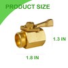 LIULO TOOL Brass Garden Hose Shut Off Valve, 2 Pack