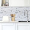 DICOFUN 10-Sheets Peel and Stick Backsplash Wall Tile, Faxu Stone