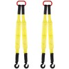 Maasechs 2 Pack Lifting Slings Straps with Hooks Web Slings