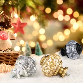 USFOOK Black Curtain Rod, 7/8 inch Curtain Rods for Windows 48 to 84 Inch, Telescoping Splicing Drapery Rods 32 to 86 Inch, Decoration for Home with Decorative Translucent Finials