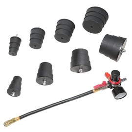 DPTOOL Turbo System Leakage Tester Turbocharger Air Pressure Guage Cooling System Intercoolers Radiators Hose Leaks Test with Regulator Manual Valve 1.38''-3.54''