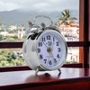 Starlet24 10cm Retro Uhr Aufziehwecker Glockenwecker Nostalgie Retro Doppelglocken Wecker