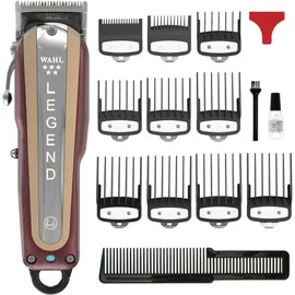 Wahl 5 Star Cordless Legend, cortapelos profesionales, kit de corte de pelo profesional, palanca cónica ajustable, hoja crujiente, cuchillas de cuña, sin cables, suministros de peluquería
