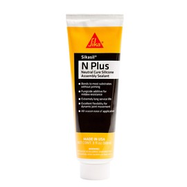Sikasil-N Plus, General Purpose Silicone Sealant, 3 fl. oz Tube, Clear