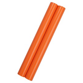 JAM Paper Gift Wrap - Glossy Wrapping Paper - 52.6 Sq Ft Total (17 in x 18 Ft Each) - Glossy Orange - 2 Rolls/Pack