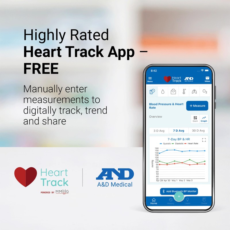 A&D Medical Blood Pressure Monitor for Home Use, UA-789AC -