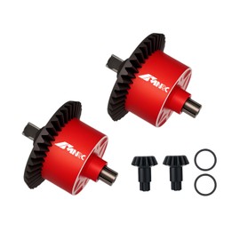 NMNRC 2PCS 37T 13T Gear Differential Diff for Arrma 1/10 Senton Vorteks Granite Bigrock 3S BLX Typhon Infraction 550 Mega Kraton Outcast 4S BLX Upgrades Part Red