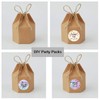 Allbusky 50PCS Kraft Paper Candy Boxes, Hexagon Sweet Wedding Favour