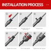 HUHAO Concrete Hole Saw 3-1/3 inch(85mm) with 330mm SDS Plus