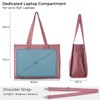 Ralnitote Laptop Tote Bag with Insulated Lunch Compartment for Women,