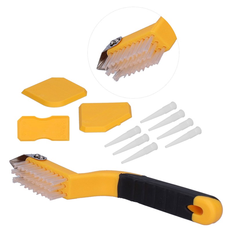 11Pcs Caulking Tool Silicone Grout Scraper Glue Remover Cleaner Set