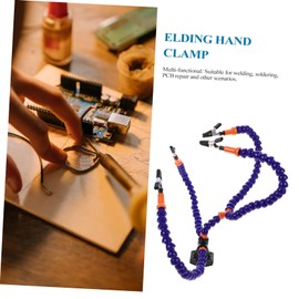 LABRIMP Soldering Third Hand Tool Flexible Arms and Non- Base for PCB Repair Welding Station for Electronics Compact Design for Easy Storage and Transport