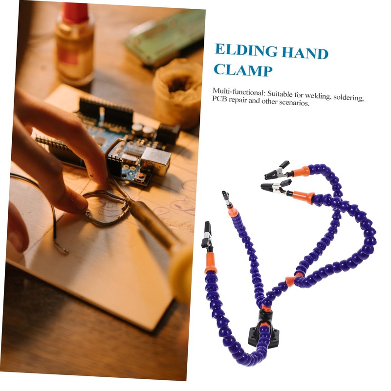 LABRIMP Soldering Third Hand Tool Flexible Arms and Non- Base