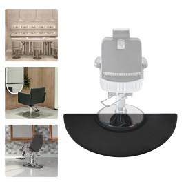 Unbranded 3ft x 5ft Semi-circle Non-slip Salon Barber Chair Floor Mat 0.71 in Thick ﻿ ﻿