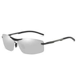 VILISUN Polarised Cycling Glasses Sunglasses Photochromatic for Men and Women UV400 Protection for Sports Cycling Golf, silver lens