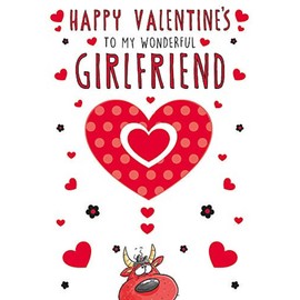 Regal Publishing Humour Valentine's Card Girlfriend - 9 x 6 inches