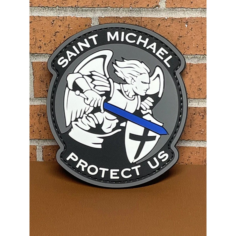 Unbranded PVC Tactical Morale Patch - Saint Michael Patch -