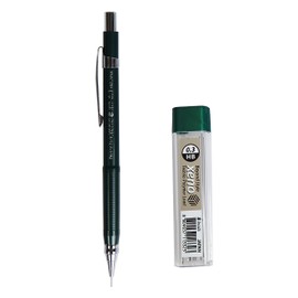 Xeno Beyond Style Mechanical Sharp Pencil + Leads Refills HB (0.3/0.5/0.7/0.9/1.3 mm) (Pencil + 0.3mm Lead)