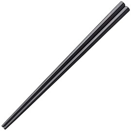 Fukui Craft Chopsticks, SPS Resin Chopsticks, Made in Japan, Dishwasher Safe, Pentagonal Point, Thick Tip, Black, 8.5 inches (21.8 cm), Made in Japan