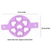 2Pcs Pancake Maker Mold, 7 Cavity Star/Heart Shape Non-Stick Egg