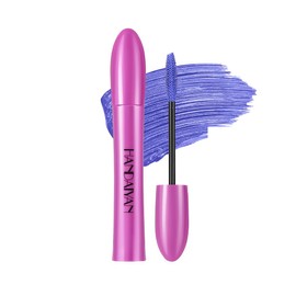 Brown Mascara,5D Silk Fiber Eyelash Volume with Soft Brush, Lash Sensational Volumizing,Long-Lasting Waterproof No Smudge with False Lash Effect(Blue-2)