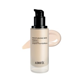 METYSUR Liquid Foundation, Beauty Serum Foundation, Conceals Stains, Natural Cover, With Resurrection Extract, Oil Control, Moisturizing, Moisturizing, Long-Lasting, Glossy Skin, Transparent, 1.2 oz