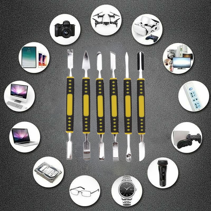 Yuecoom 6pcs Professional Electronics Opening Lever Tool Repair Kit Spudger
