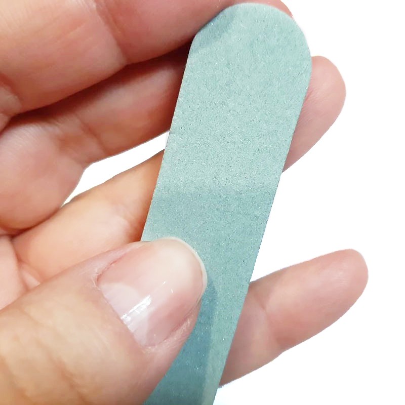 Nail Polisher File Double Sided Nail Polishing Buffer Green Straight