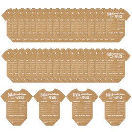40 Pcs Baby Prediction Cards, Kraft Paper, for Predicting Baby’s Gender ﻿
