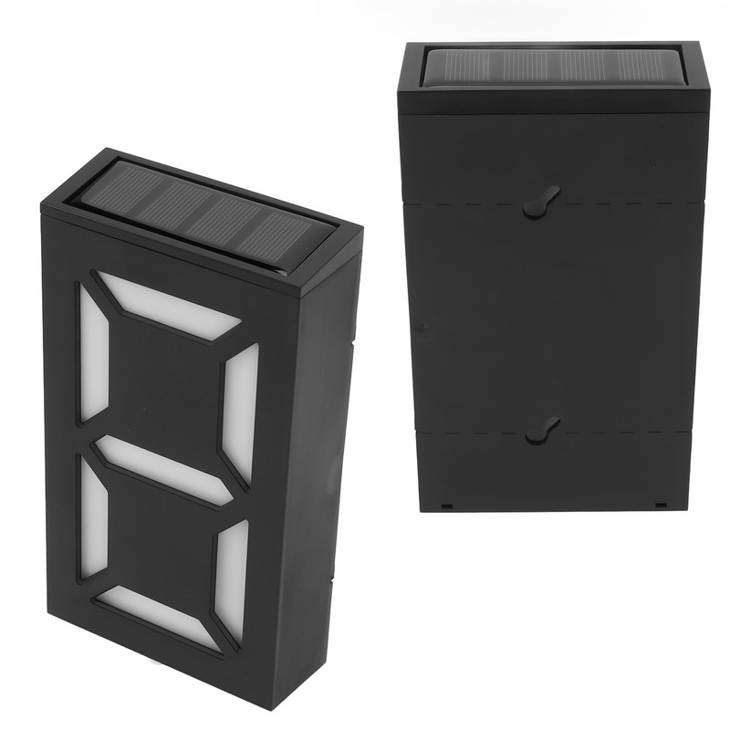Solar LED House Number Light Garden Solar Powered Address Sign