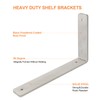 Floating Shelf Bracket Stainless Steel 10 Inch, 6 Pack Heavy