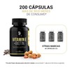 Vitamina E + Biotina de 200 Cápsulas. Ingredientes naturales. Vitamin