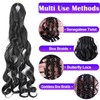 French Curly Braiding Hair 8 Packs Loose Wavy Braiding Hair