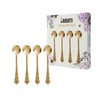 Bialetti - Bridgerton Set 4 cucchiaini dorati, Acciaio