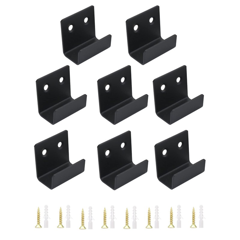 QWORK 8 Pieces U Angle Bracket Stainless Steel Heavy Duty