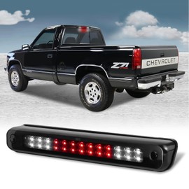 3rd Third Tail Rear Brake Light Replacement For 1988 1989 1990 1991 1992 1993 1994 1995 1996 1997 1998 1999 Chevy GMC C/K-Series GMT400, Waterproof Dual Row Tail Rear Cargo Light Lamp (Red Lens)