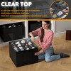 SpaceAid Shoe Organizer for Closet, 2 Pack Foldable Shoe Storage
